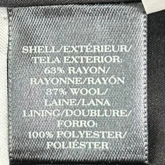 Ann Taylor LOFT Black Sequin Wool Blend Mini Skirt - Picture 8 of 8